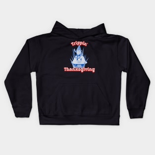 Trippin' Thanksgiving Gnome Hippie Thanksgiving Kids Hoodie